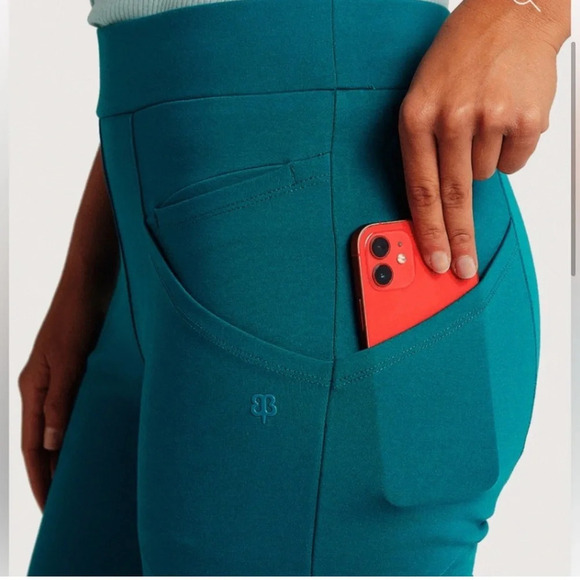 Betabrand Skinny Leg Journey Pant Ocean Sz L Short Petite - Picture 3 of 6